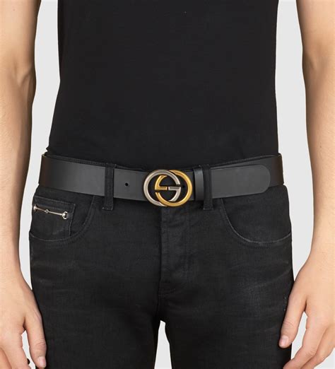 gucci belt interlocking g